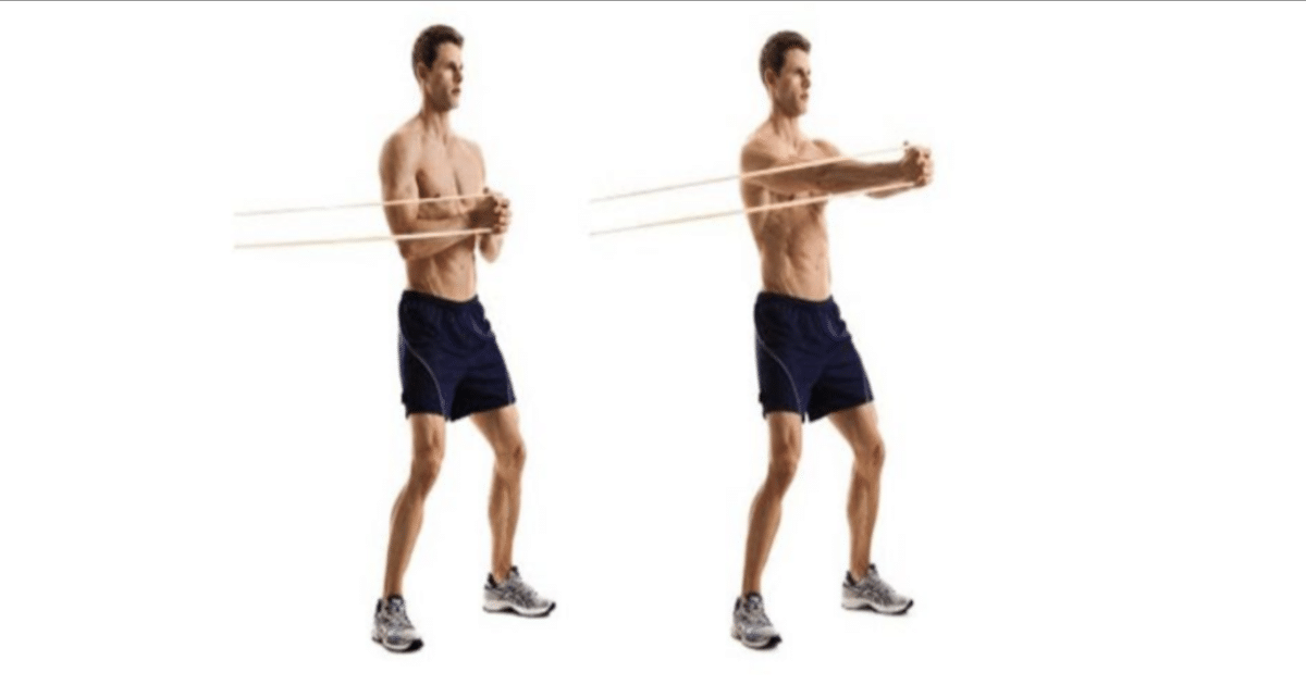 Standing Banded Oblique Twists